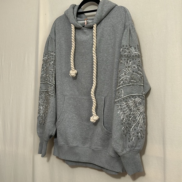 Free People Encrusted Sweatshirt/Hoodie - Picture 2 of 9